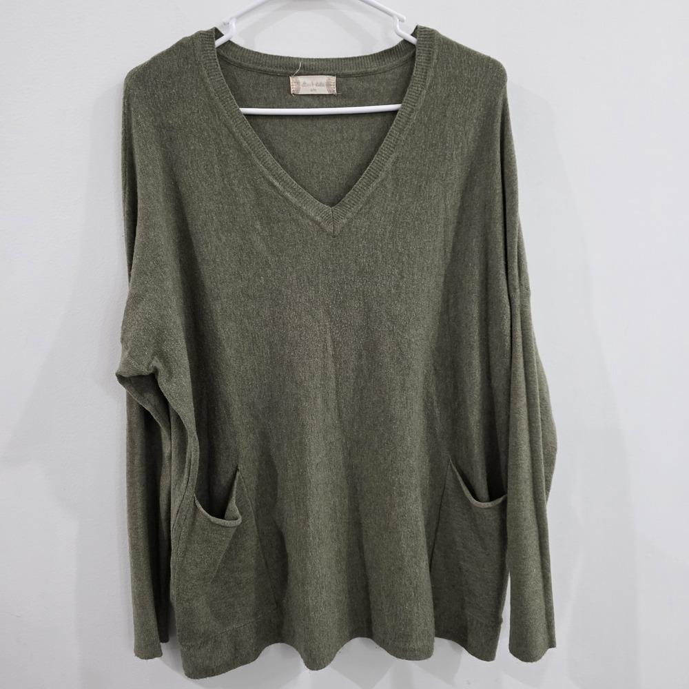 Altard State Womens Sweater Size Small Slouchy Oversized Green Minimalist Forest